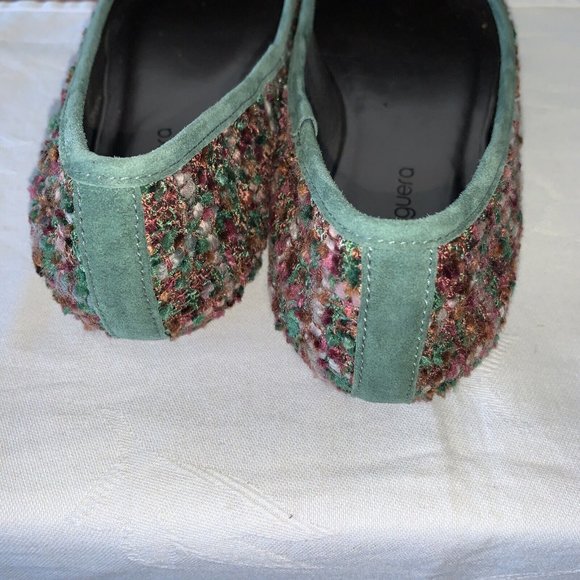 ANNA BAIGUERA plaid ballet flats with leather soles, US size 8, Euro size 39 - Picture 6 of 9